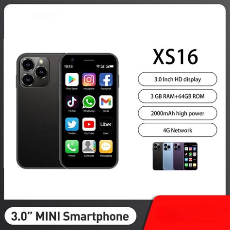 Soyes XS16 Mini 4G Smartphone 3.0 Inch Quad Core Dual Sim 